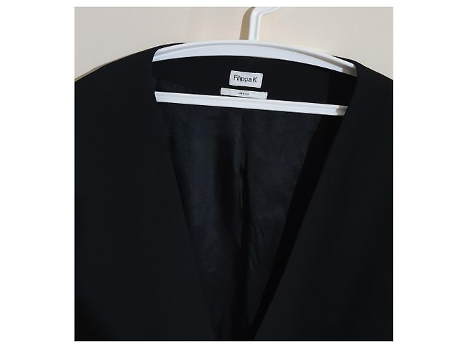 Filippa K Schwarzer Blazer Viskose Acetat Größe M - Ansicht 3