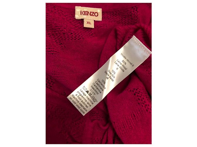 Suéter Kenzo Fuchsia de Lã XL Fuschia - vista 3