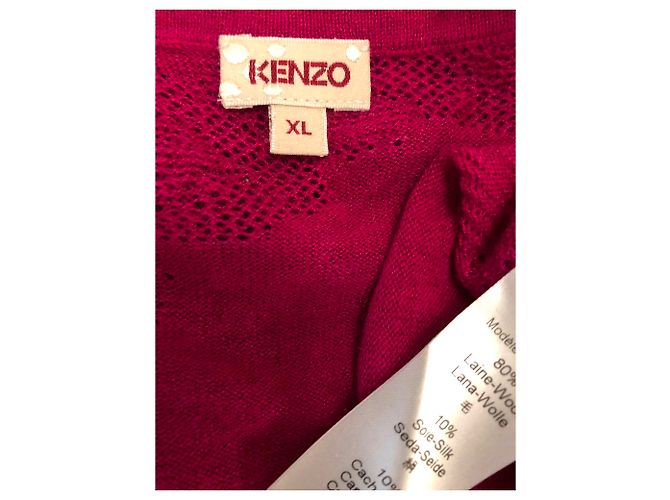 Suéter Kenzo Fuchsia de Lã XL Fuschia - vista 5