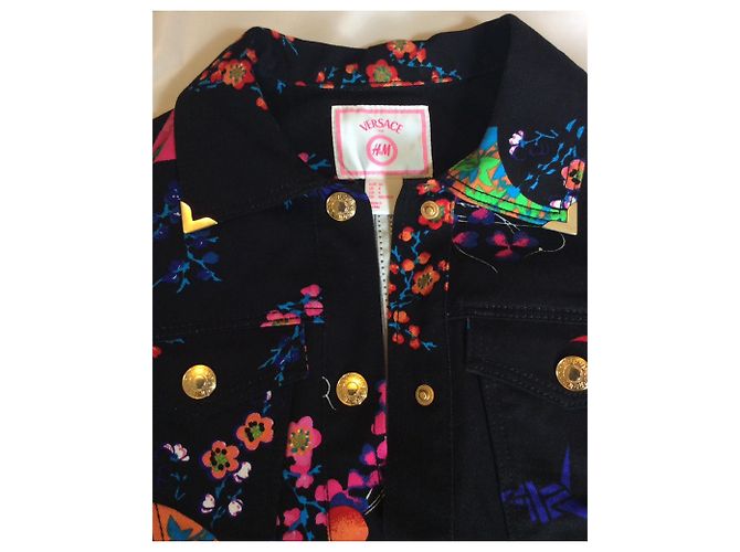 Versace For H&M Giacca floreale Nero Multicolore - vista 3