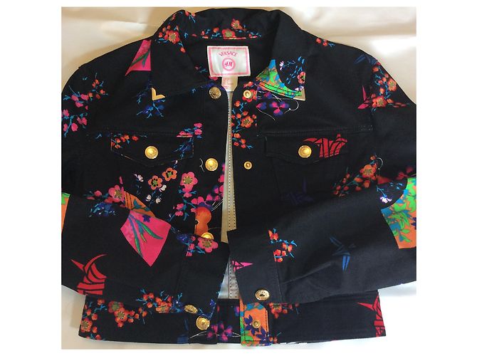 Versace For H&M Giacca floreale Nero Multicolore - vista 5