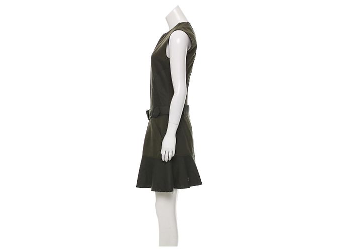Joseph Bella Gabadine Wollkleid Olivgrün - Ansicht 2