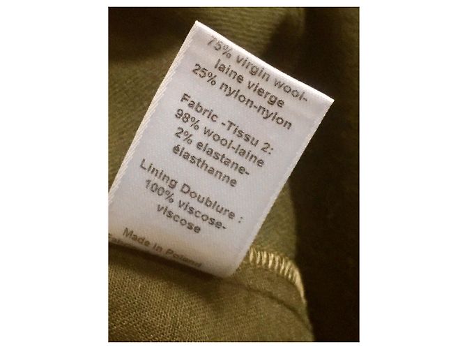 Joseph Bella Gabadine Wollkleid Olivgrün - Ansicht 4