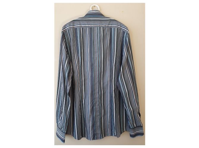 Camicia slim in cotone a righe Dolce & Gabbana Multicolore - vista 3