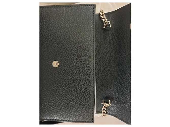 Gucci Wallet on Chain in pelle nera Nero - vista 2