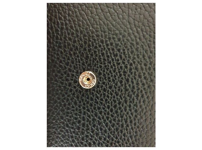 Gucci Wallet on Chain in pelle nera Nero - vista 3