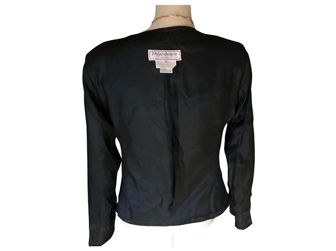 Yves Saint Laurent BLACKER NEGRO CON RAMAJES - vista 2
