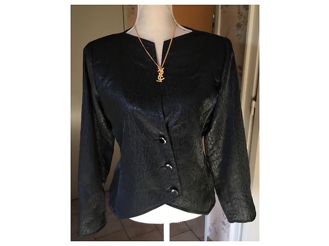 Yves Saint Laurent BLACKER NEGRO CON RAMAJES - vista 6