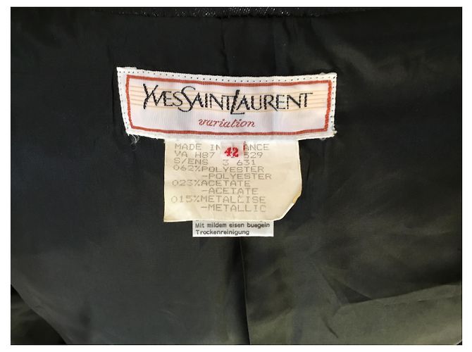 Yves Saint Laurent BLACKER NEGRO CON RAMAJES - vista 8