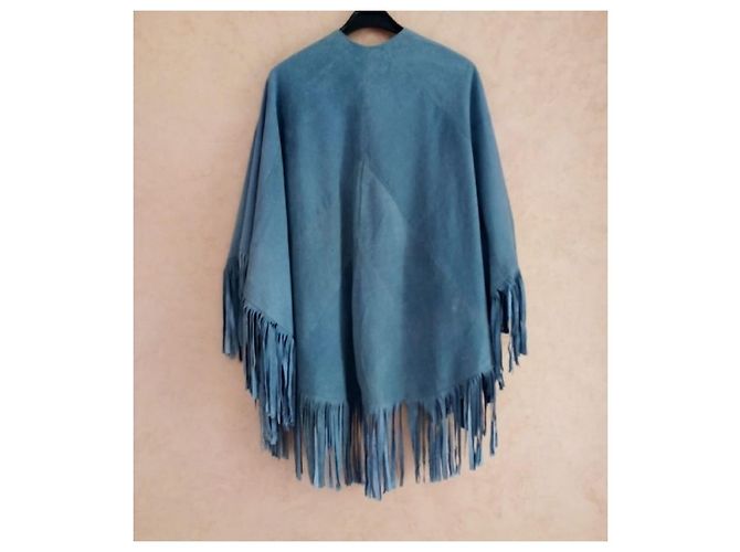Autre Marque WAELFA Wildleder Cape Hellblau - Ansicht 6