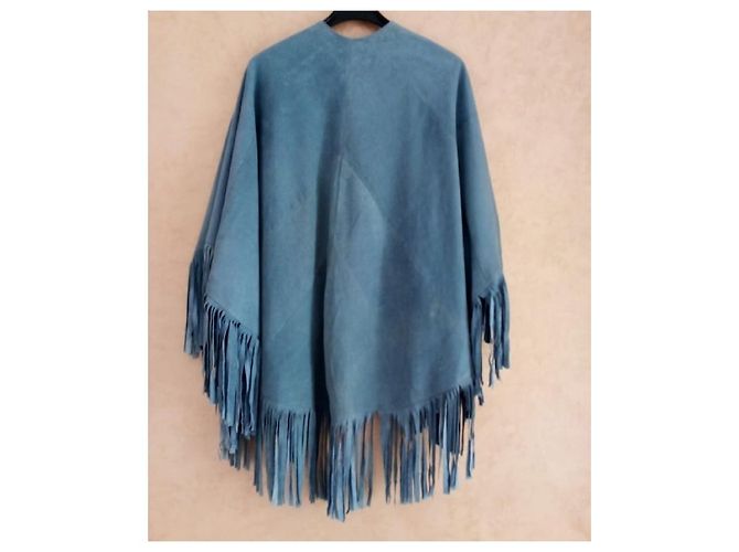 Autre Marque WAELFA Wildleder Cape Hellblau - Ansicht 7