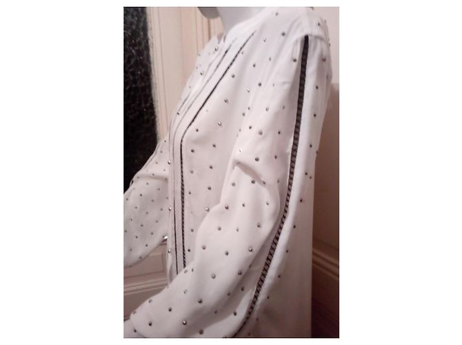 Camicetta bianca con strass Just Cavalli Bianco - vista 3