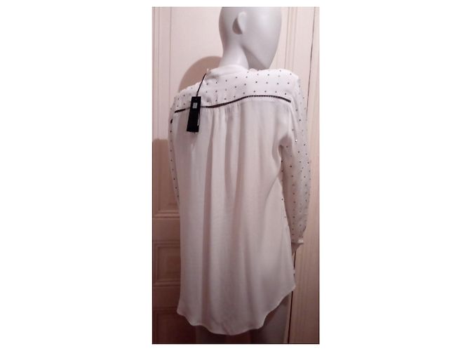 Camicetta bianca con strass Just Cavalli Bianco - vista 4