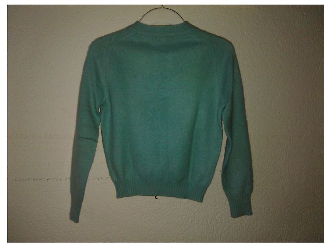 BALMAIN Pull à col roulé en cachemire Turquoise - vue 3
