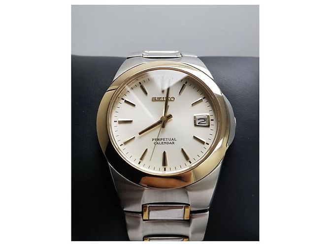 Autre Marque Seiko - Perpetual Calendar SGP Quarz Lünette Silber - Ansicht 11
