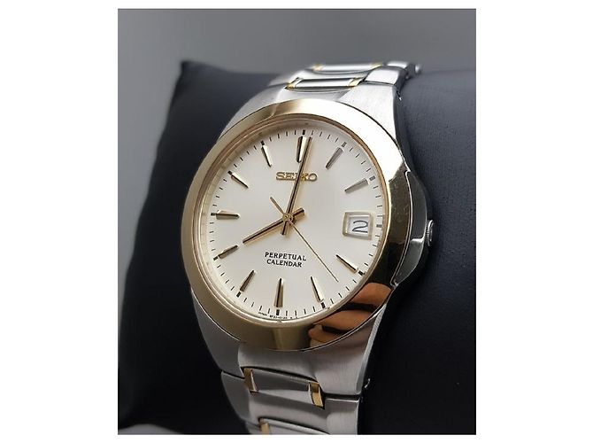Autre Marque Seiko - Perpetual Calendar SGP Quarz Lünette Silber - Ansicht 3