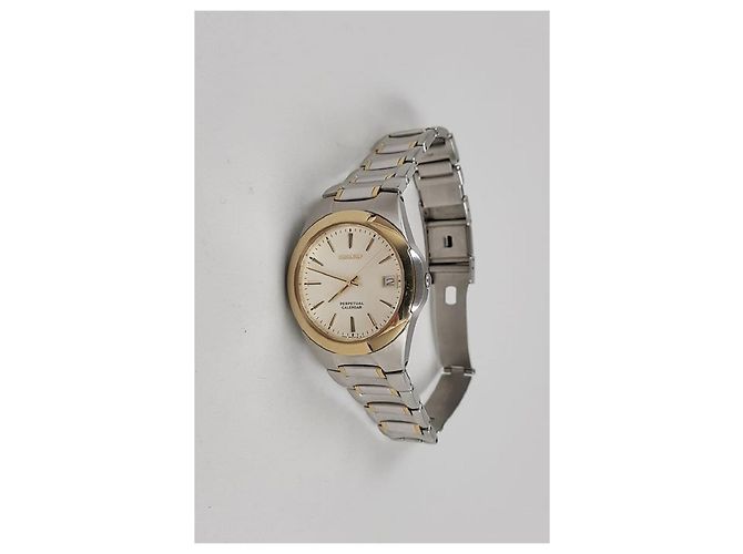 Autre Marque Seiko - Perpetual Calendar SGP Quarz Lünette Silber - Ansicht 8