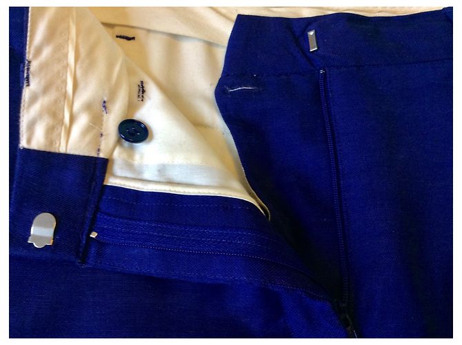 Acne Pantalones de lino violeta Púrpura - vista 3