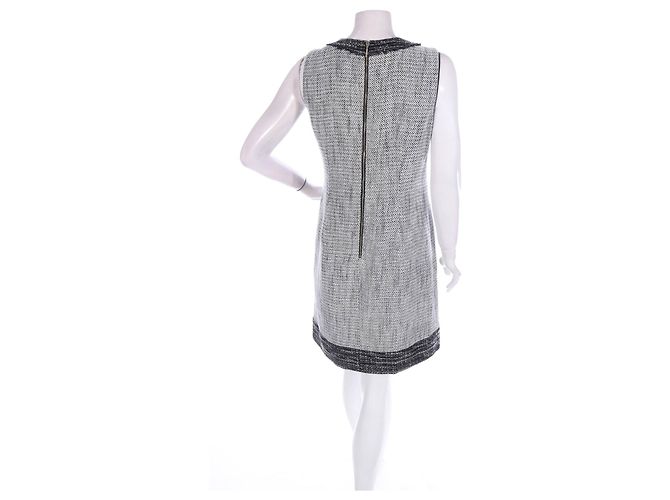 Vestido Karl Lagerfeld de algodón blanco y negro - vista 2