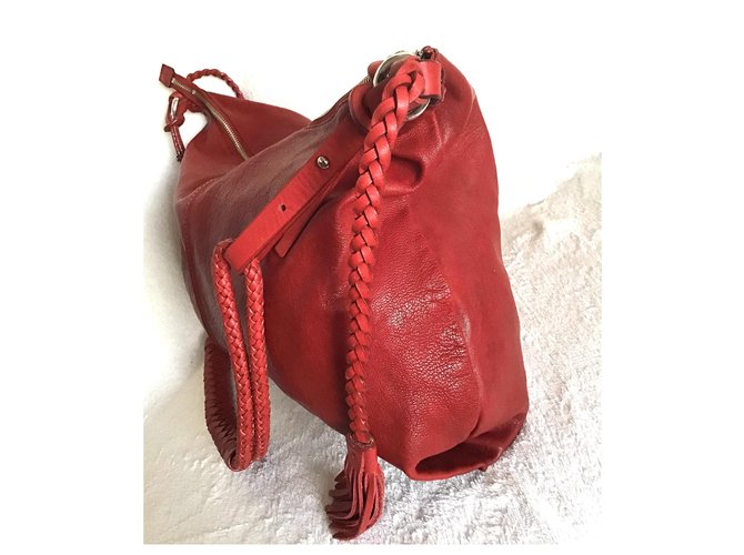 Séquoia Borse Rosso Bordò - vista 5