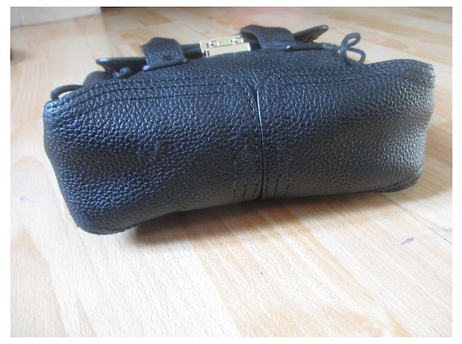 3.1 Phillip Lim Pashli Tasche Schwarzes genarbtes Kalbsleder - Ansicht 9