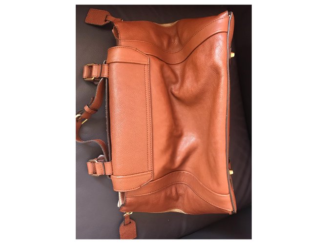 Borsa Chloé in pelle marrone - vista 3