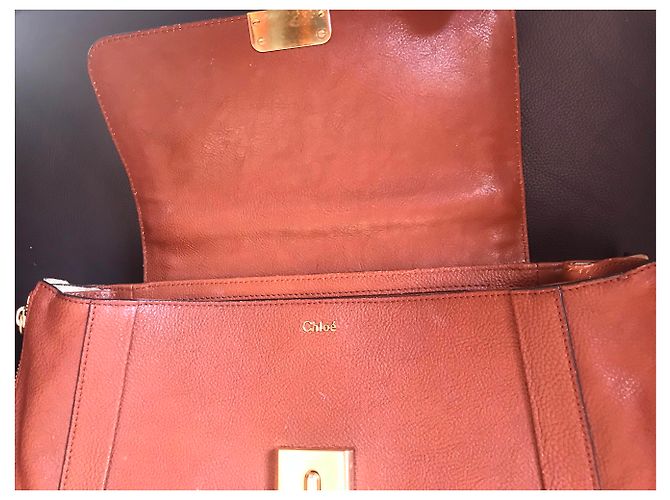 Borsa Chloé in pelle marrone - vista 5