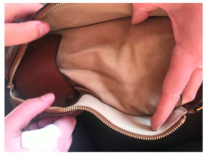 Borsa Chloé in pelle marrone - vista 7