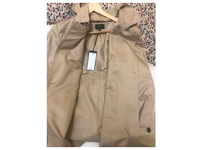 Gabardina beige CAROLL - vista 3