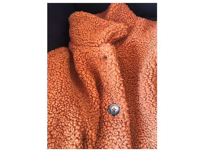 Autre Marque Abrigo de piel marrón Garance Paris Castaño - vista 3