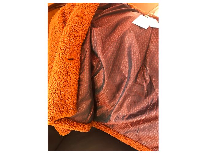 Autre Marque Abrigo de piel marrón Garance Paris Castaño - vista 4