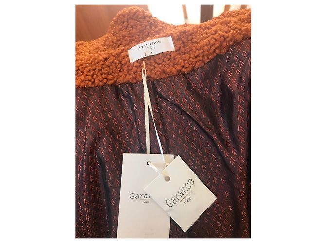 Autre Marque Abrigo de piel marrón Garance Paris Castaño - vista 5