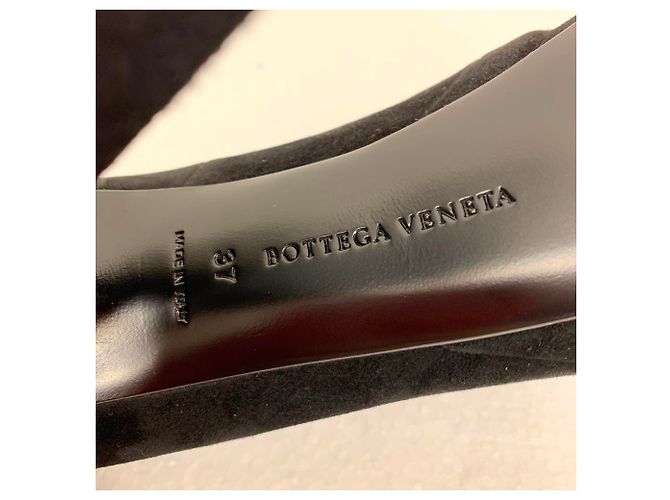 Bottega Veneta Décolleté in pelle scamosciata nera Nero - vista 10