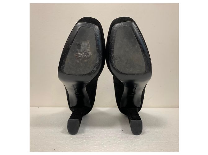 Bottega Veneta Décolleté in pelle scamosciata nera Nero - vista 8