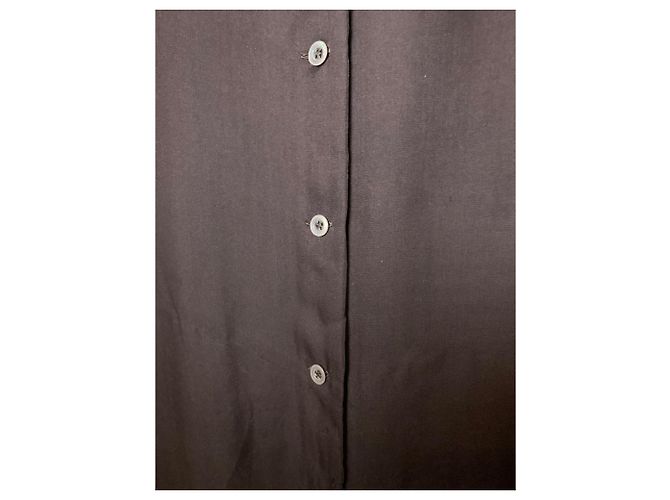 Vestido Aspesi Blu chocolate escuro de seda e forro de lã Marrom - vista 5