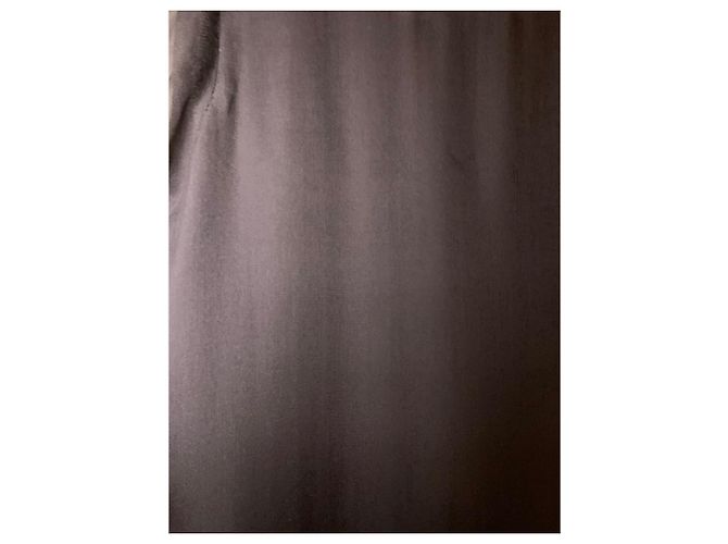 Vestido Aspesi Blu chocolate escuro de seda e forro de lã Marrom - vista 6