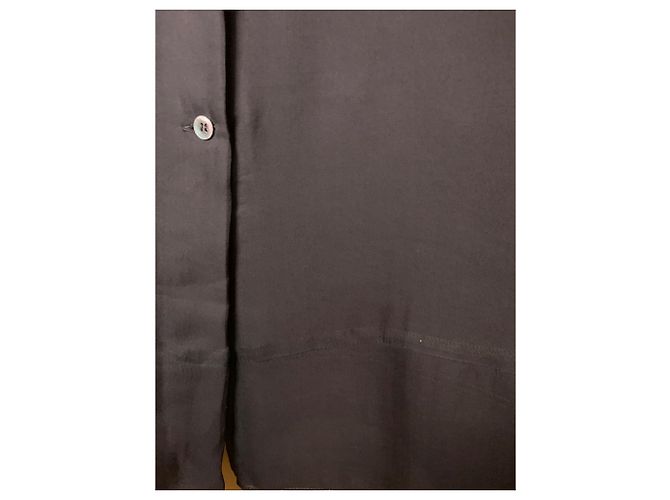 Vestido Aspesi Blu chocolate escuro de seda e forro de lã Marrom - vista 9