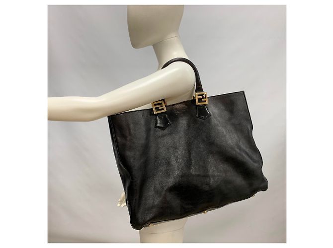 Fendi Borsa tote nera Twins - vista 13