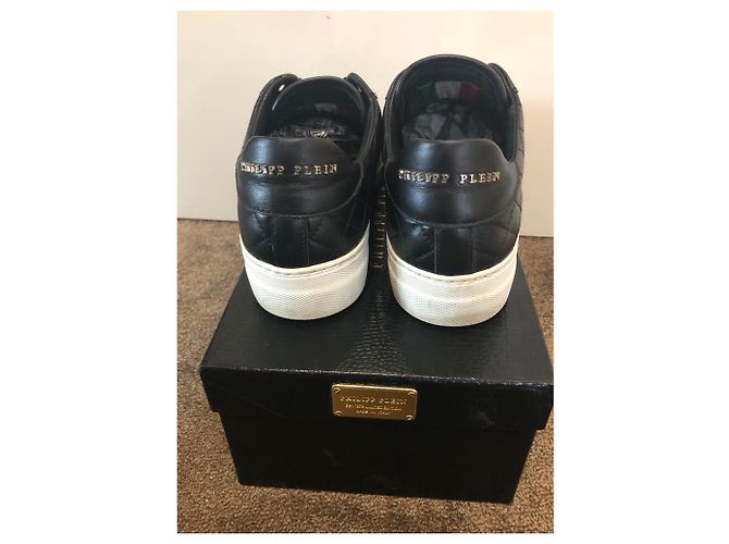 Philipp Plein Sneaker aus Leder schwarz Größe 39 - Ansicht 4