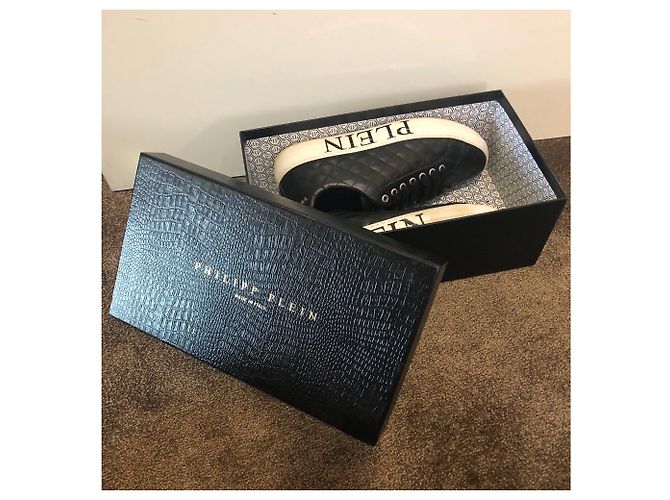 Philipp Plein Sneaker aus Leder schwarz Größe 39 - Ansicht 8