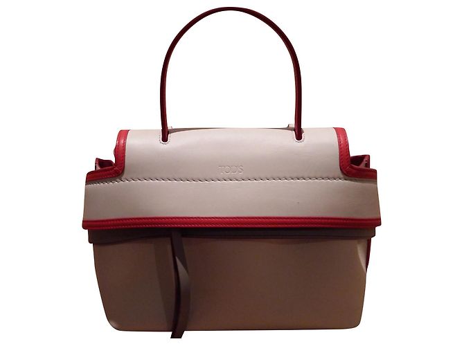 Borsa a mano Tod's in pelle beige - vista 2
