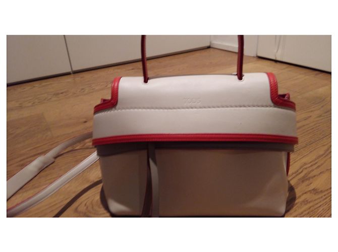 Borsa a mano Tod's in pelle beige - vista 4