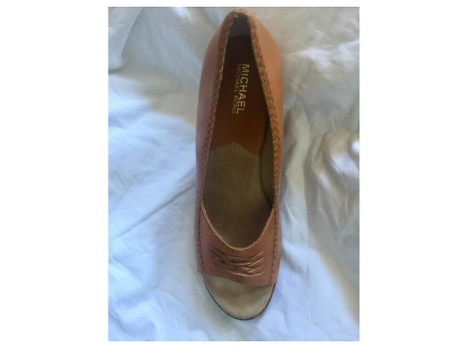 Michael Kors Zeppe in Pelle Marrone - vista 3