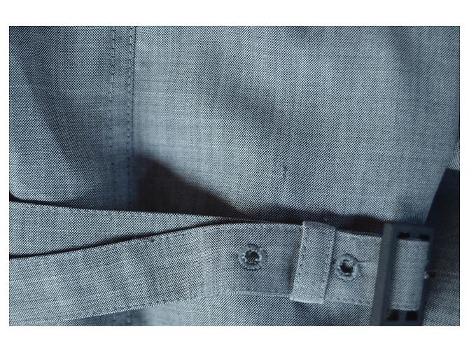 Hermès Trench in lana e seta Grigio - vista 9