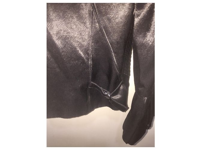 Barbara Bui Satinjacke mit Glockenärmeln Schwarz - Ansicht 11