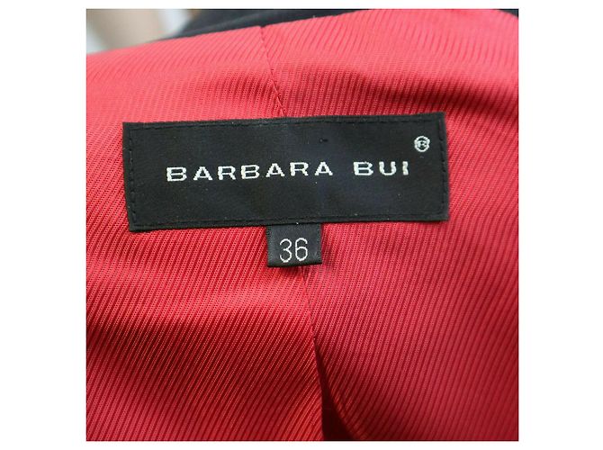 Barbara Bui Satinjacke mit Glockenärmeln Schwarz - Ansicht 3