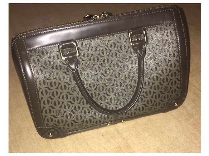 Autre Marque Borsa Louis Quatorze in pelle marrone scuro - vista 2