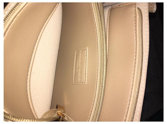 Borsa a mano Jean Louis Scherrer in pelle beige - vista 2