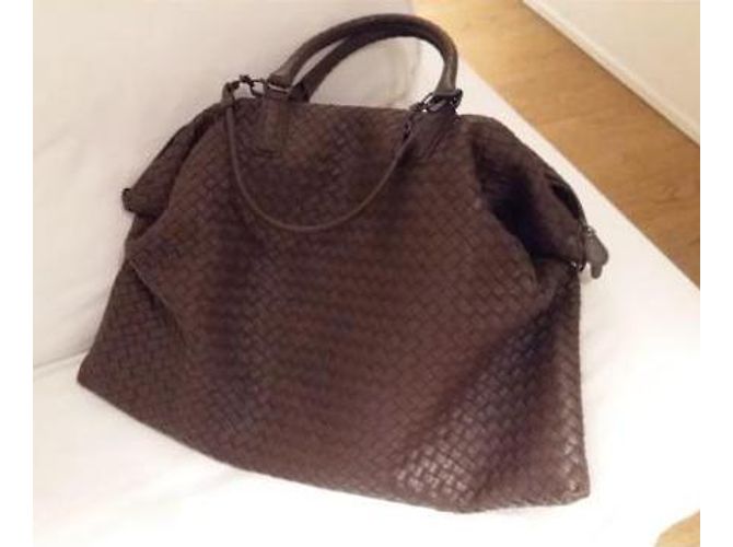 Borsa Bottega Veneta in pelle marrone - vista 3