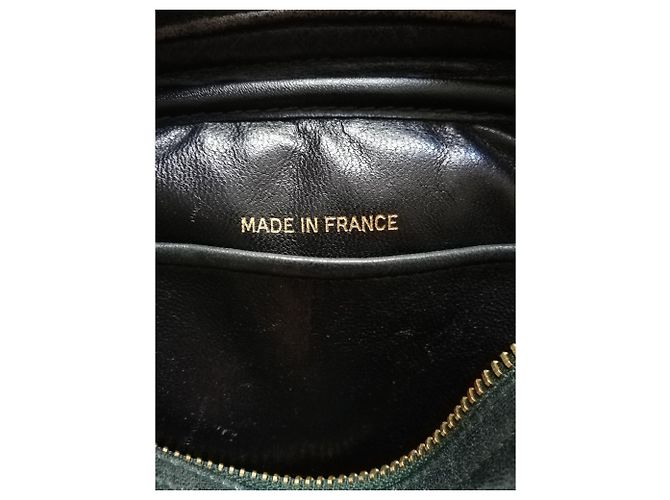 Chanel Camera Bag Lammleder Dunkelgrün - Ansicht 8
